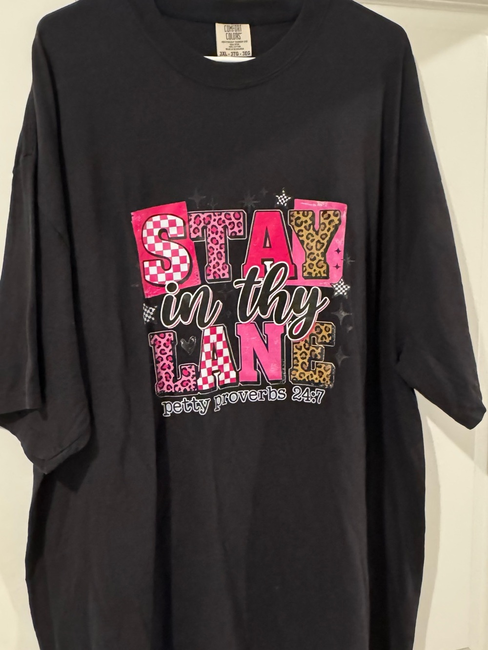 3XL Comfort Colors Stay in Thy Lane Tee